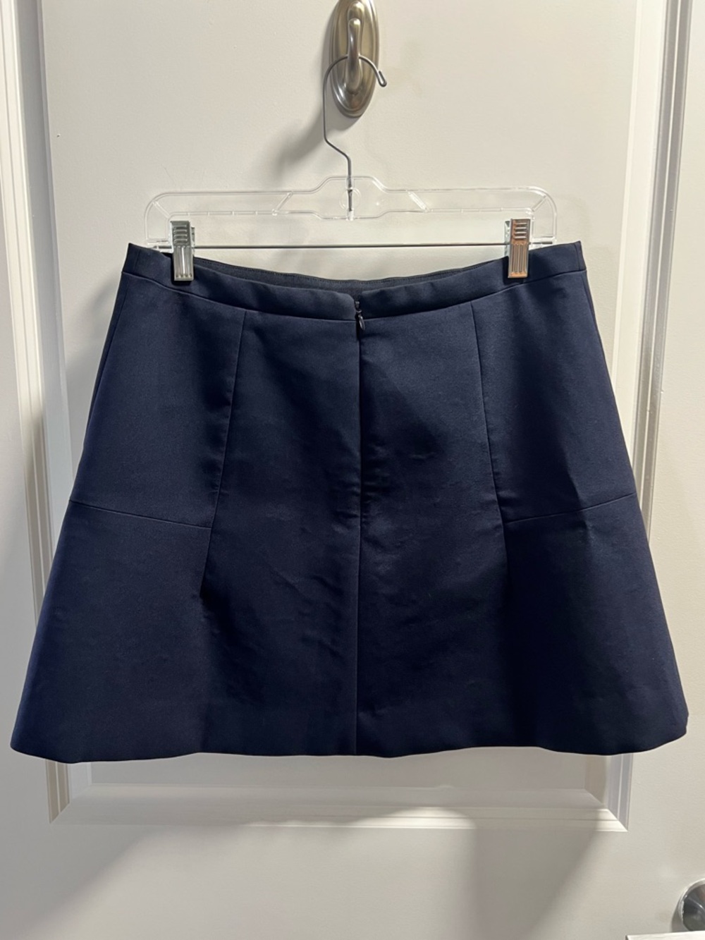 J. Crew Navy A-Line Skirt - Picture 2 of 5